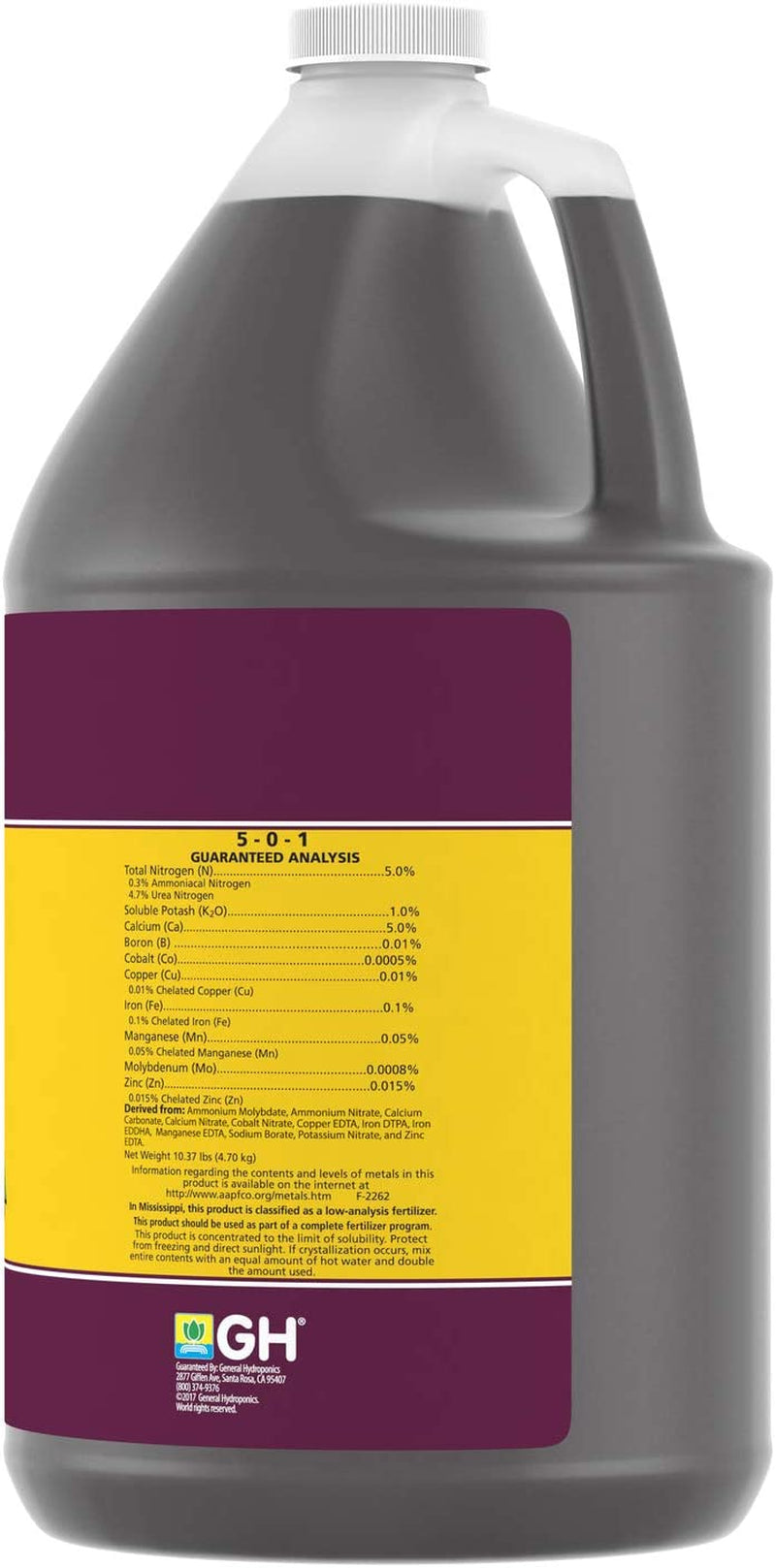 Floramicro 5-0-1, Use with Florabloom & Floragro for a Tailor-Made Nutrient Mix Ideal for Hydroponics, 1-Gallon