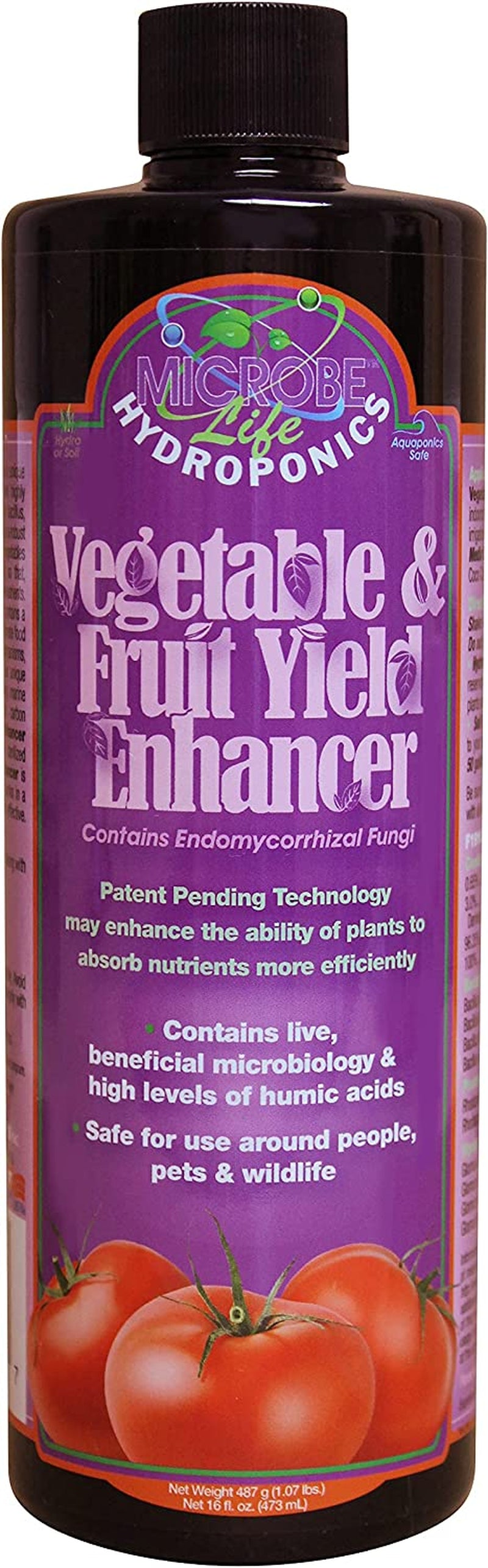 Fruit and Vegetable Plant Growth Yield Enhancer Supplement, Plant Nutrients for Better Growth and Yield, 16Oz