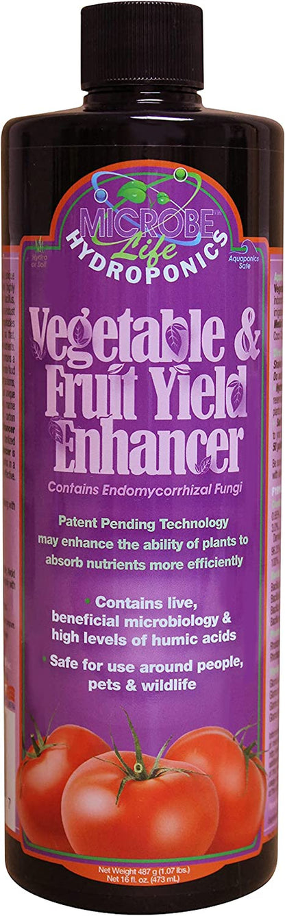 Fruit and Vegetable Plant Growth Yield Enhancer Supplement, Plant Nutrients for Better Growth and Yield, 16Oz